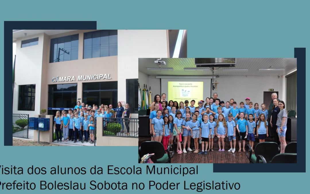 A Câmara Municipal de Cruz Machado recebeu na terça-feira (26/09) a visita de aproximadamente 100 alunos da Escola Municipal Prefeito Boleslau Sobota. Crianças, professoras e vereadores consideraram a experiência positiva e importante para a formação política dos jovens cidadãos.