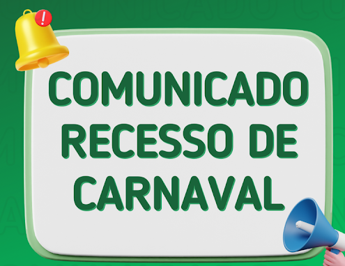 Devido ao recesso e feriado de Carnaval, a próxima Sessão Ordinária será na segunda-feira dia 19 de fevereiro de 2024.